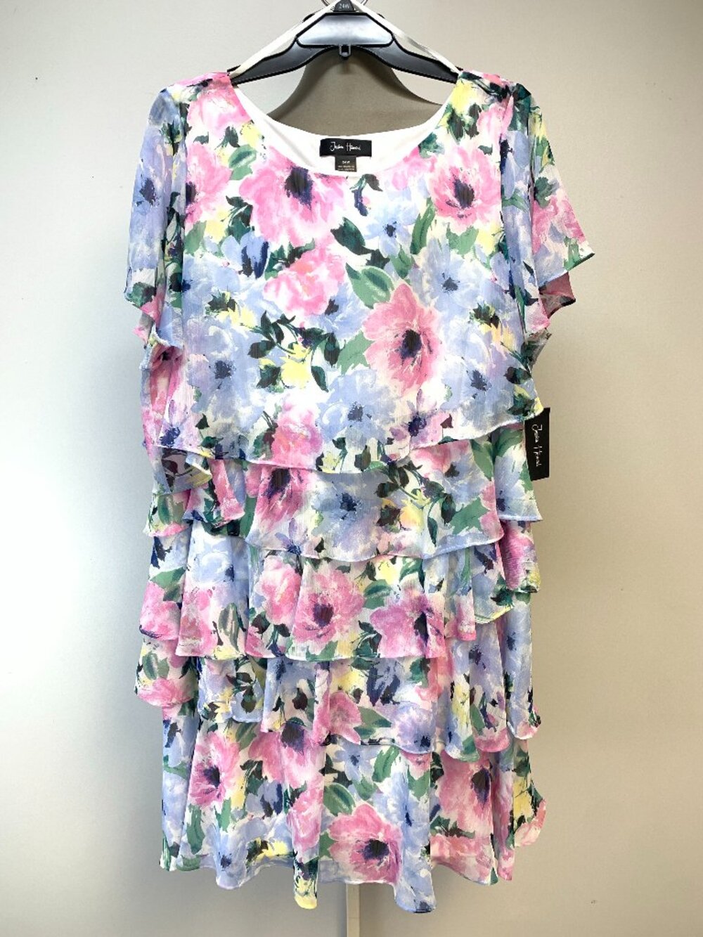 New Jessica Howard Dress Floral Easy Fit and Flare Plus Sizes 24W NWT Washable